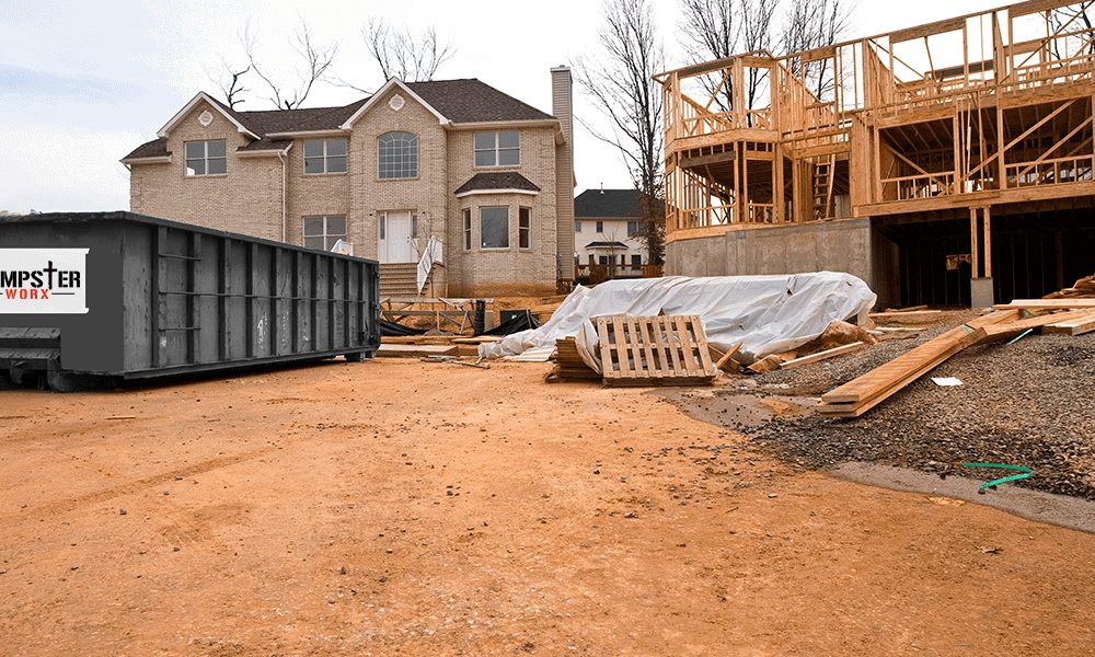 Construction Site - Dumpster Rental Orlando - 21 Yard Can